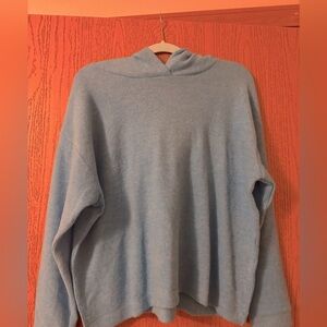 Sea Blue Hooded Soft Fleece Sweatshirt by Zenana- Large/XL- NWOT